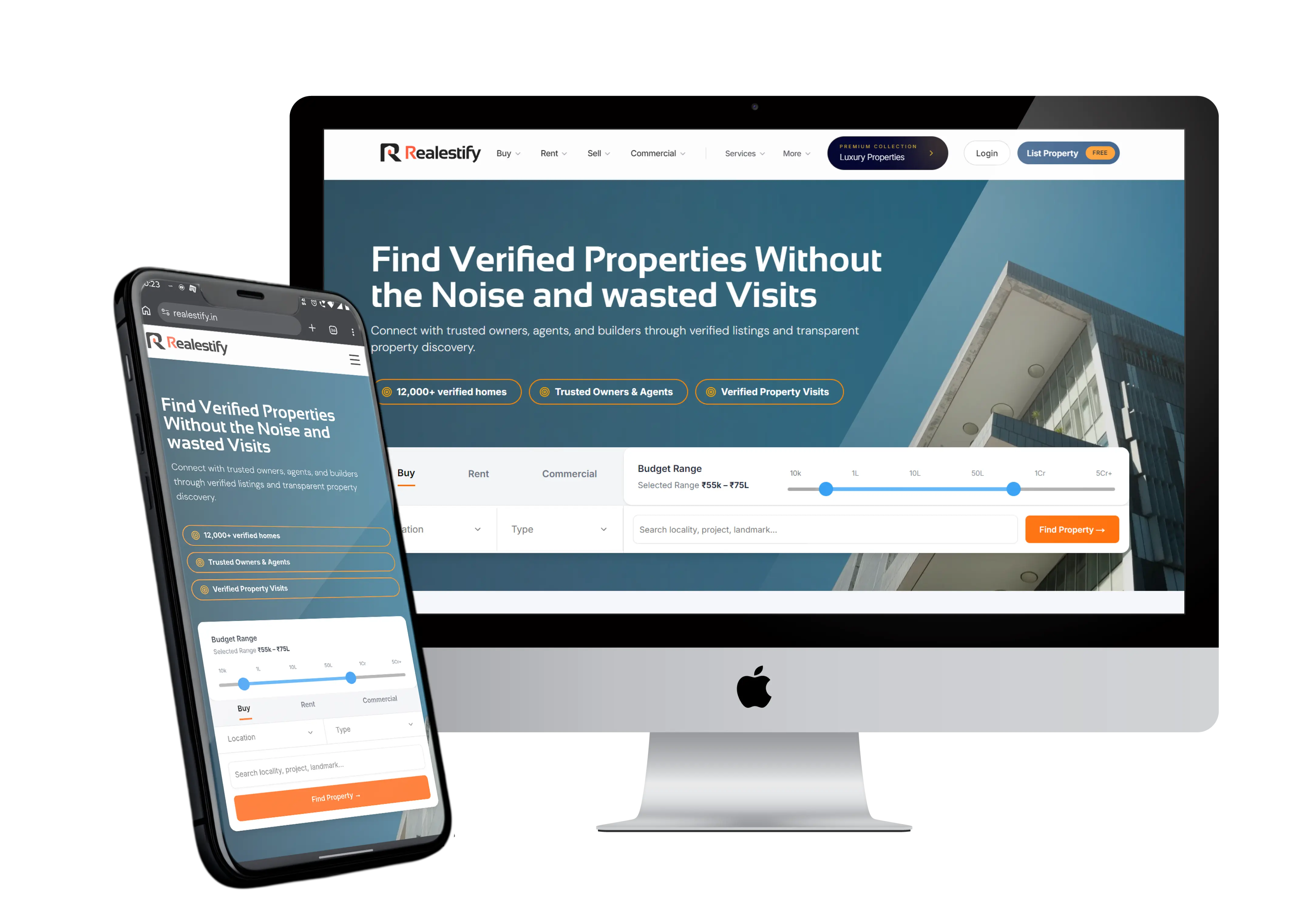 Designing a structured real estate platform with operational clarity | Realestify case study preview